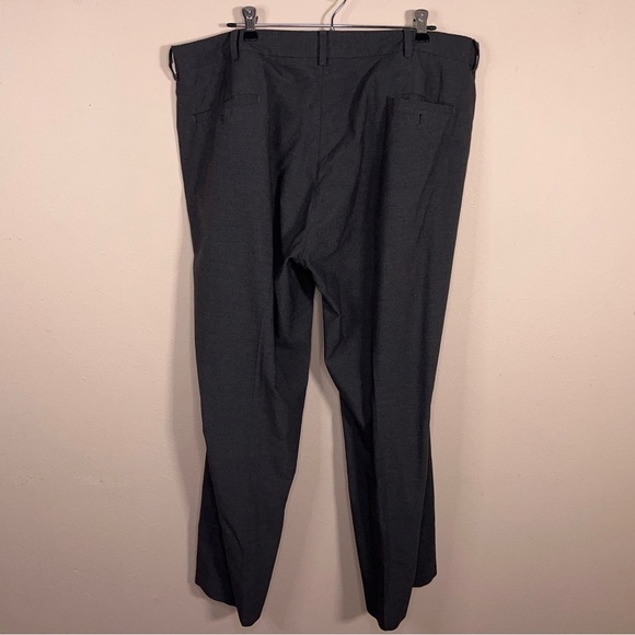 Size 40x29.5 Haggar Dark Grey Houndstooth Dress Pants Trousers Classic Academia - Picture 8 of 12